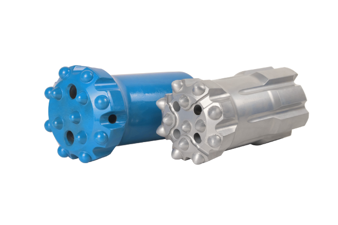 Top hammer drill bits